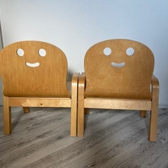 キッズチェア　キコリの小イス　2脚まとめての画像