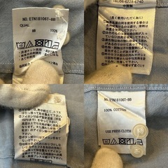 étonné エトネメンズシャツカジュアル長袖シャツ  画像の通り、首回り、袖回りにスレがあります。の画像