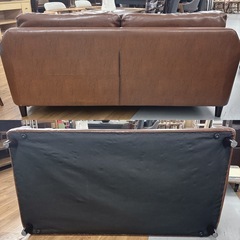 I767 🌈 ジモティー限定価格！ ヴィンテージ調 2Pワイドソファ ⭐ クリーニング済の画像