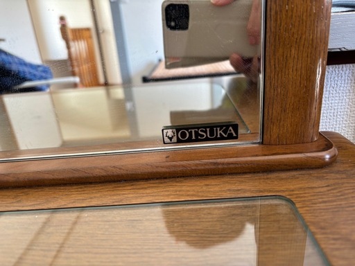 大塚家具OTSUKA【美品】ドレッサー鏡台椅子、コンセント付き (kaori