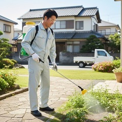 【薬剤込・格安】除草剤散布代行します！噴霧器でムラなく施工…