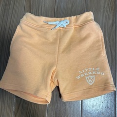 ⑫100cm しまむら　ハーフパンツ　ショートパンツ　夏服の画像