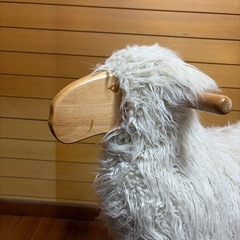 TOSSDICE ひつじの木製ロッキングトイ｜天然木×羊毛｜インテリアにもの画像