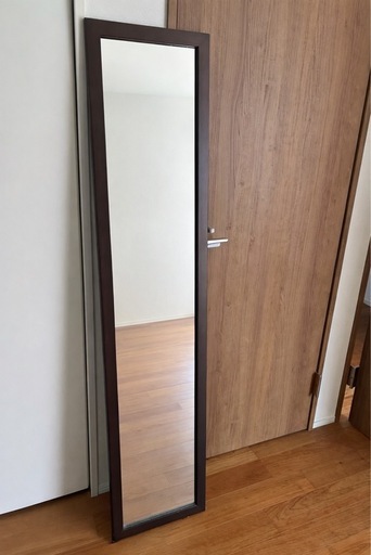 【引き取り限定】立て掛け姿見 ミラー 全身鏡 幅33cm×高さ150cm