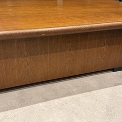 カリモク karimoku 木製ブラウン角型ローテーブルの画像