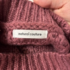 natural couture👚ピンクニットの画像