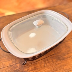 Gibson Home耐熱グラタン皿 フタ付き 3点セット オーブン・電子レンジ・食洗機OK ホワイトの画像