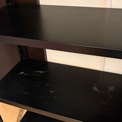スチールラック　黒の画像