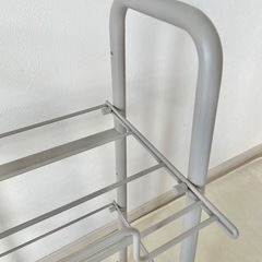 無印 スチールパイプ収納ラックの画像