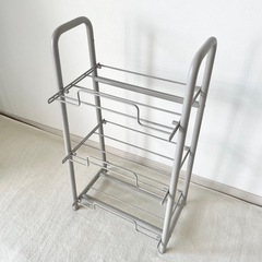無印 スチールパイプ収納ラックの画像
