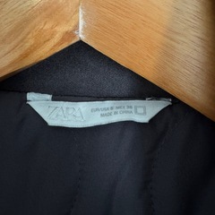 ZARA グレーフェイクスエード キルティング ジャケット　Sサイズの画像