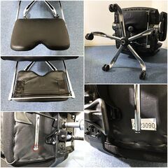 SKYE ゲーミングチェアPUレザー (ブラック) 耐荷重150㎏ 高級オフィスチェア 豪華最高峰デスクチェア リクライニング＆ロッキング機能搭載の画像