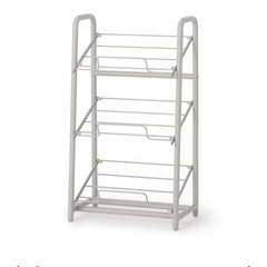 無印 スチールパイプ収納ラックの画像