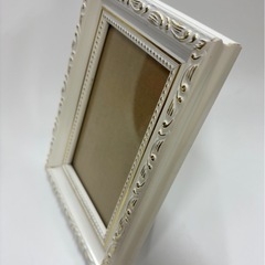 アンティーク フォトフレーム アイボリーの画像