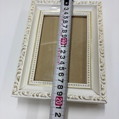 アンティーク フォトフレーム アイボリーの画像