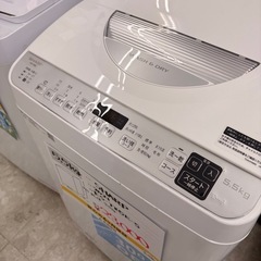 SHARP 乾燥機能付5.5kg洗濯機 ES-TX5E-S 2021年製の画像