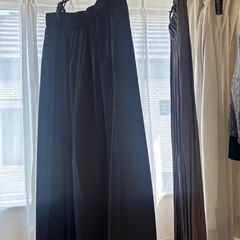 ブラック ベージュ フレアスカート 2セット FREESIZEの画像