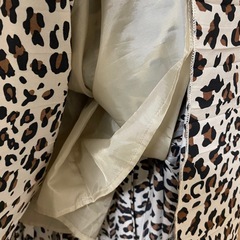 レオパード柄　ヒョウ柄　プリーツスカート   ウエストゴムの画像