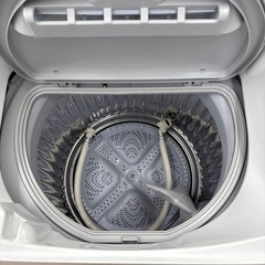 SHARP 乾燥機能付5.5kg洗濯機 ES-T5DBK-N 2020年製の画像