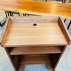 【世界に1台】もく遊りん製 ウォールナット総無垢 講演台／演台 オーダー製作の画像