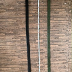 ☆クロコ型押しベルト☆黒／緑2本セット
の画像