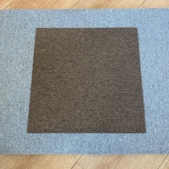 ◆中古◆格安◆ブラウン◆タイルカーペット◆50cm×50cm◆大量入荷◆B級品の画像