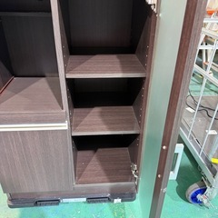 ニトリ食器棚(レンジ台) 高さ：80cm、横：60cm、奥行き：40cm【中古品】の画像