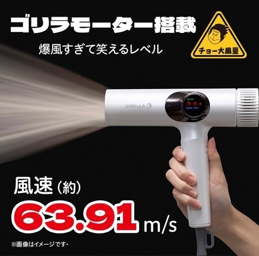 ドライヤー　ゴリラのひとふき　