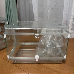 お譲り先決まりました！GEXグラスハーモニー⭐︎ ハムスター飼育小屋（ケージ）セットの画像