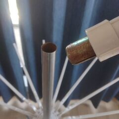 二段式回転物干しハンガー ホワイトの画像