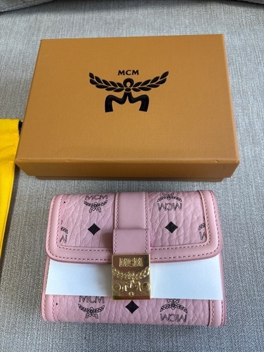 MCM ピンク 三つ折り財布Tracy 三つ折りウォレット - ヴィセトス2