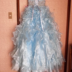 ドレス　ブルーの画像