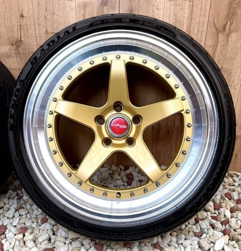 WORK ZISTANCE W5S風 ★18×9J・10J ★PCD114.3 ★オフ+10 ・ +15 ★4本セット