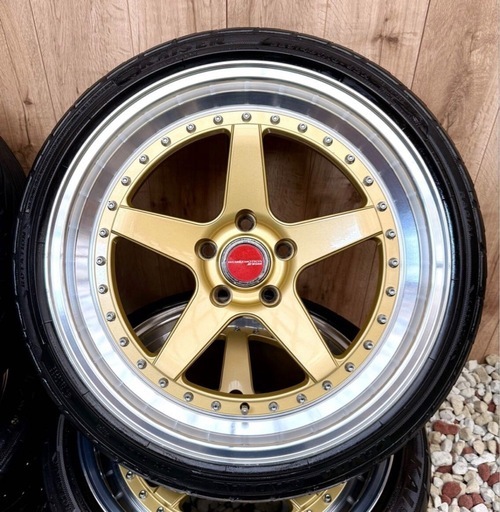 WORK ZISTANCE W5S風 ★18×9J・10J ★PCD114.3 ★オフ+10 ・ +15 ★4本セット