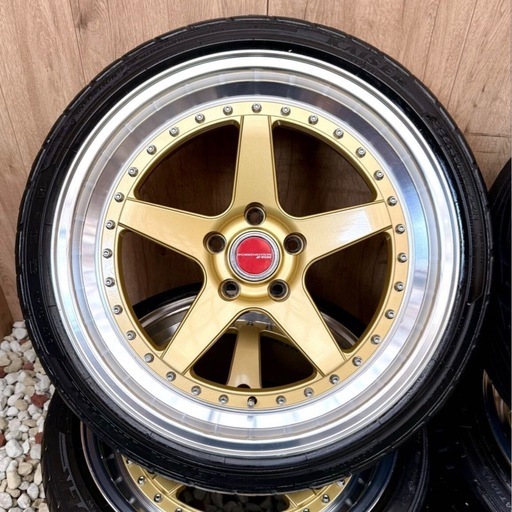 WORK ZISTANCE W5S風 ★18×9J・10J ★PCD114.3 ★オフ+10 ・ +15 ★4本セット