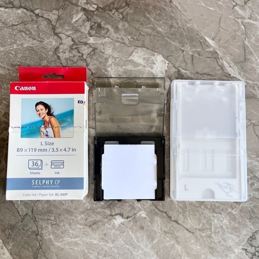 美品　Canon SELPHY CP1500 ピンク　コンパクトフォトプリンター　L&カードサイズシート付き