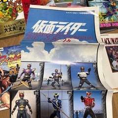 レトロ雑貨 本 雑誌 プラモデル ゲーム攻略本 仮面ライダー ポスター 色々まとめの画像