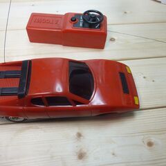 詳細不明　動作未確認　レトロ　ラジコンカー　アトコミ　スーパーΛ（ラムダ）　フェラーリ512BB　ラジオコントロール　の画像