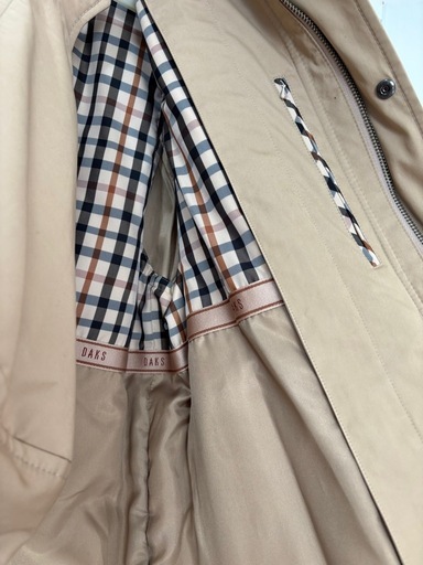 【超美品・DAKS】ダウンライナー付きメンズコート