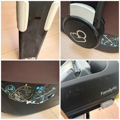 シートは綺麗　新生児から３.４歳頃までマキシコシチャイルドシート　ペブル  パール　　ファミリーフィックス　　の画像