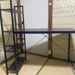 デスク＋チェア＋ラックセットの画像
