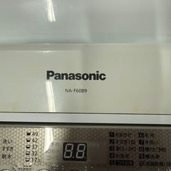 パナソニック　洗濯機　NA-F60B9の画像