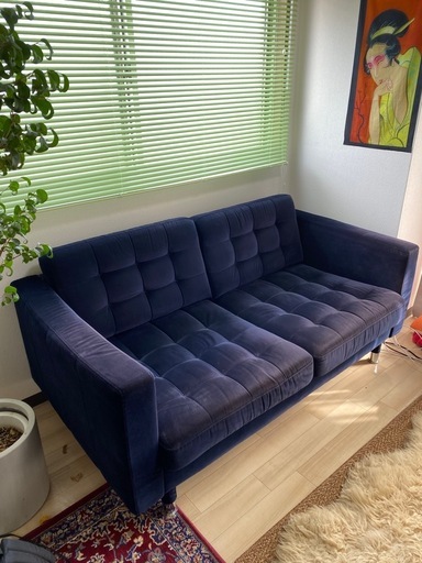 IKEA ベロア　ソファー