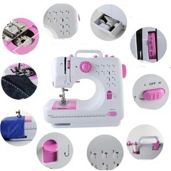 新品未使用　実用　コンパクト　ミシン　ピンクカラーの画像