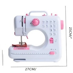 新品未使用　実用　コンパクト　ミシン　ピンクカラーの画像