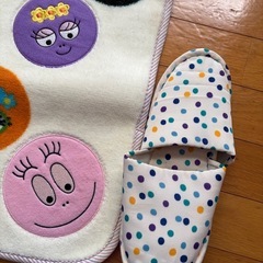 バーバパパ トイレマット&蓋カバーの画像