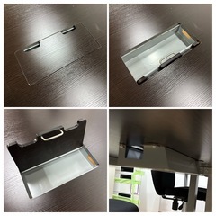 引取限定 ミーティングテーブル オフィス 分解可能 持出便利 幅210cm ①の画像