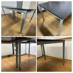 引取限定 ミーティングテーブル オフィス 分解可能 持出便利 幅210cm ①の画像