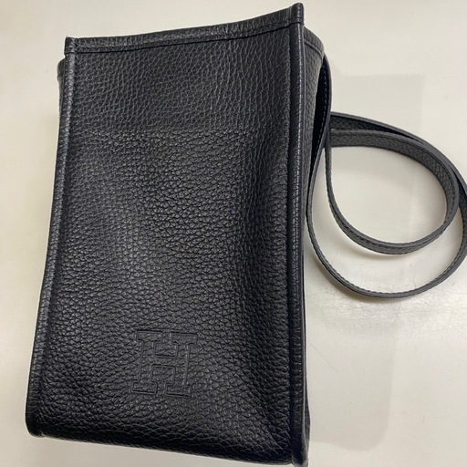 ヒロフ　レザーショルダーバッグS本革ミニバッグ　　美品