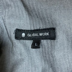 GLOBAL WORK アーバン スラックス 紐付き 杢グレー Lの画像